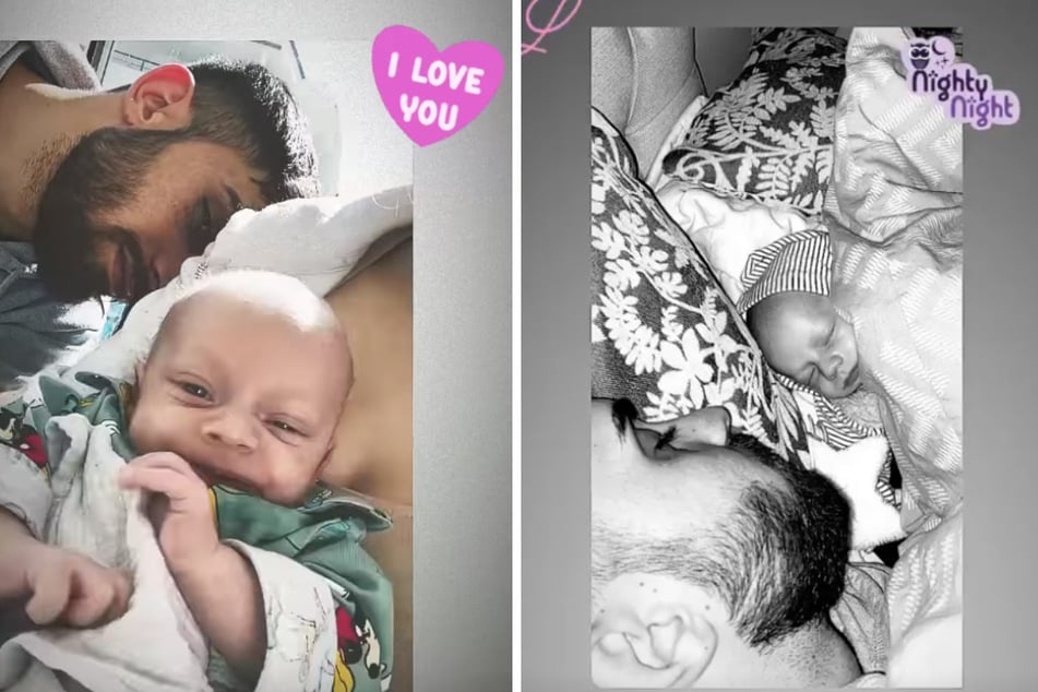 Auf Instagram zeigte die 18-jährige TV-Bekanntheit ("Die Wollnys") nun erstmals Vater und Sohn gemeinsam.