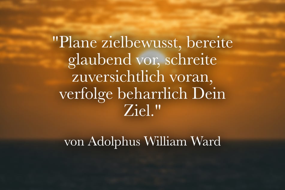 Das sagte Adolphus William Ward über Zuversicht.