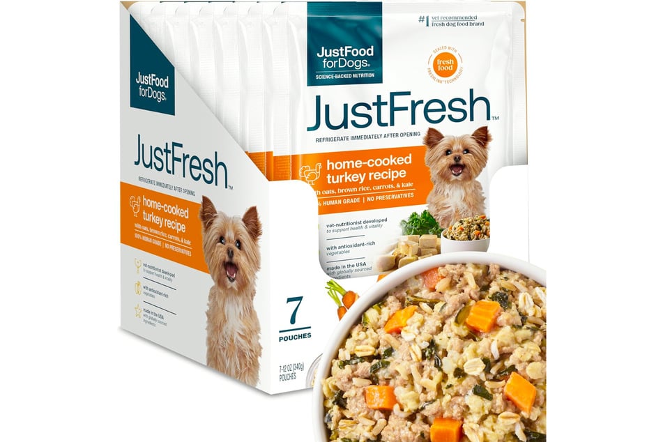 JustFoodForDogs 7 Pack Home-Cooked Turkey for $34.25 instead of $48.93