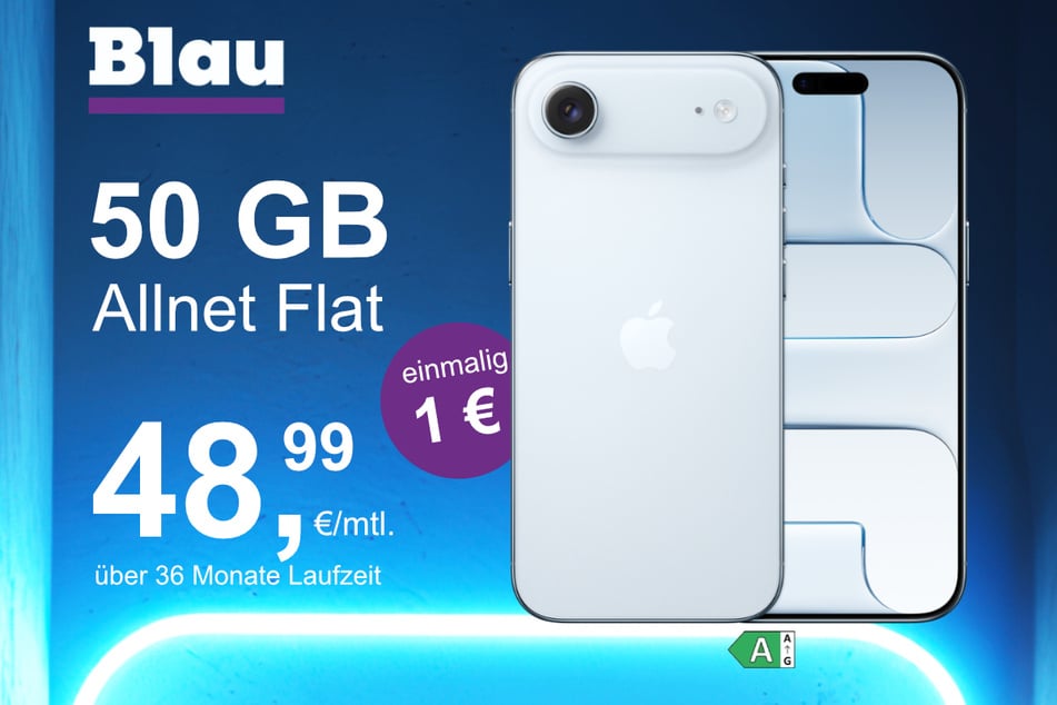 Das neue iPhone 17 Air im o2 Mobile XL für einmalig 1 Euro.