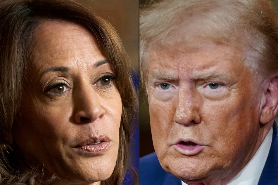 The study comes when researchers warn of the growing dangers of disinformation - both from domestic actors and foreign influence operations - during a close rampart between the democratic challenger Vice President Kamala Harris (l.) And Republican nominated Donald Trump (R.)