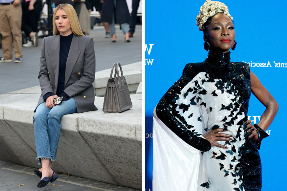 Angelica Ross (r.) claimed that those who spoke up against Emma Roberts on set would face repercussions, leading many to stay quiet.