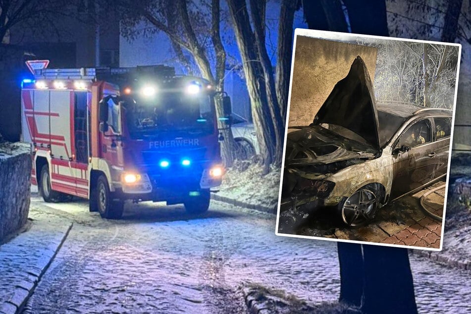 Familie muss geweckt werden: Autobrand greift auf Haus über