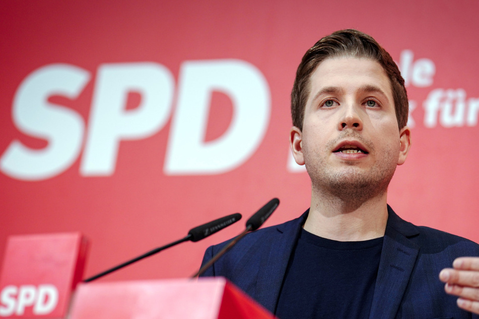 SPD-Generalsekretär Kevin Kühnert (32, SPD) ist heute in Dresden.