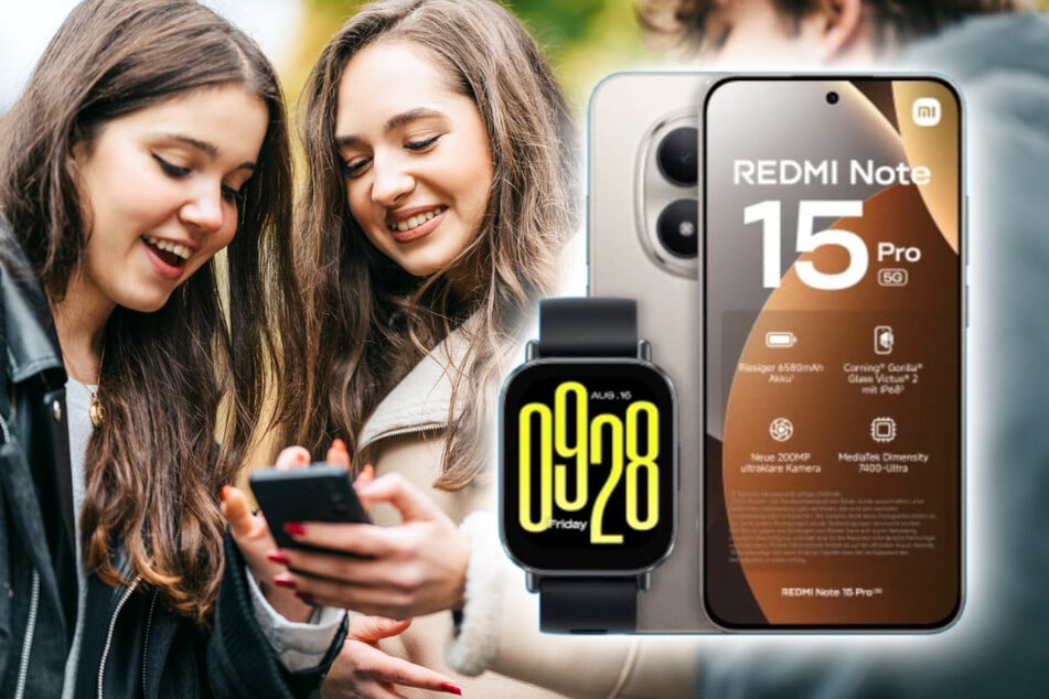 Xiaomi Redmi Note 15 Pro 5G mit Smartwatch für nur 11,99 Euro bei Blau