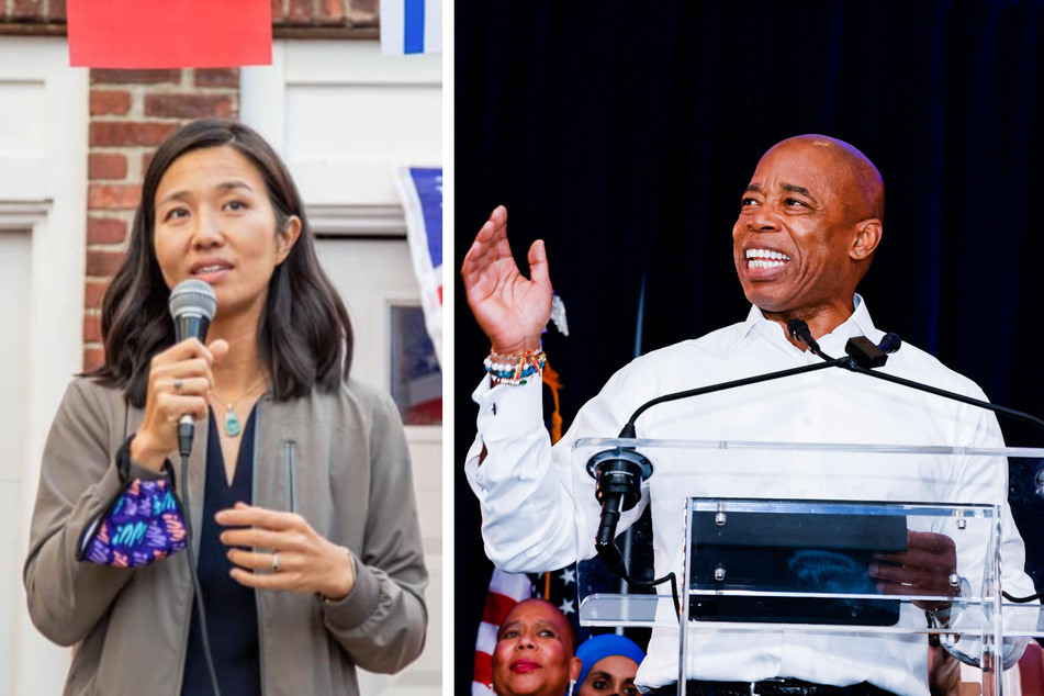 Democrats Michelle Wu and Eric Adams will become the next mayors of Boston and New York, respectively.