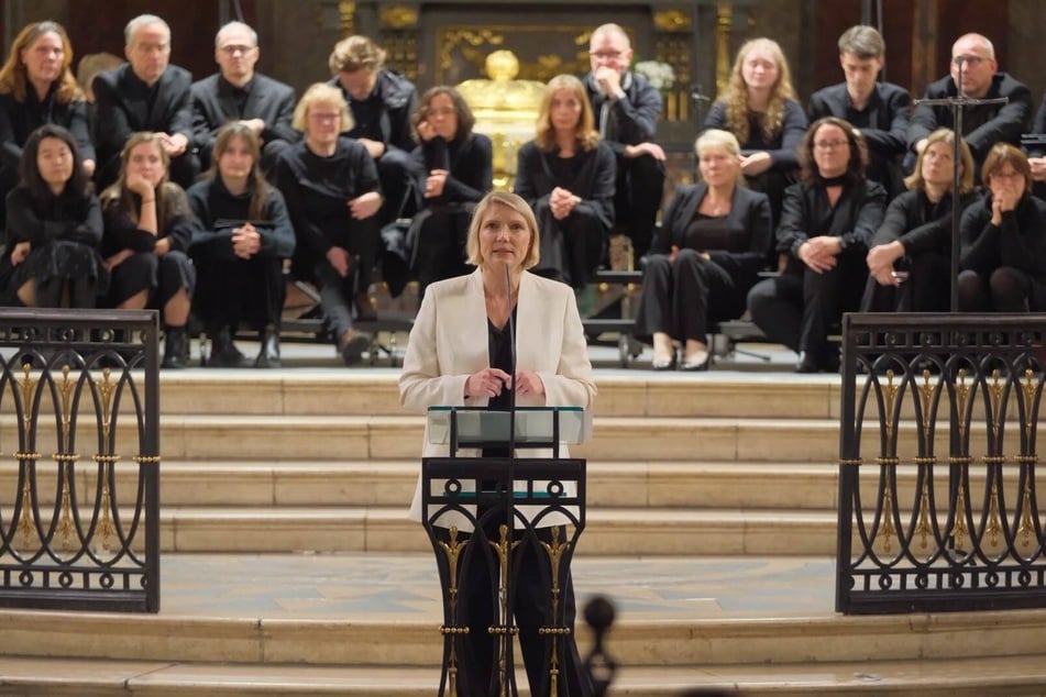 Hielt die traditionelle Rede zur Demokratie: die deutsch-amerikanische Politikwissenschaftlerin Cathryn Clüver Ashbrook (50).
