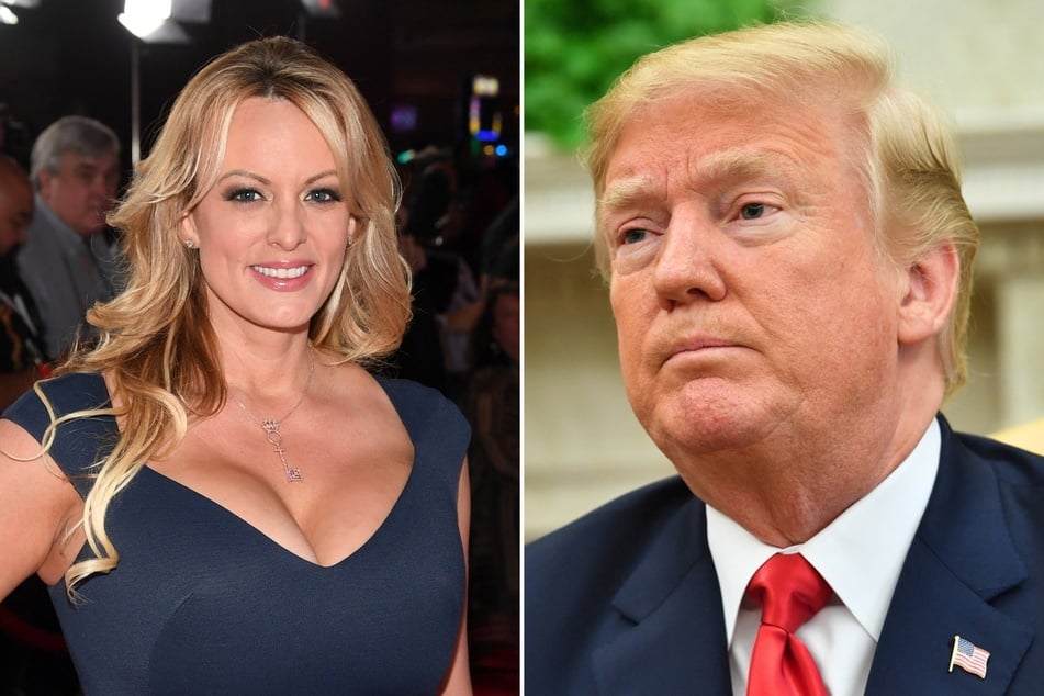 An animal rights advocacy group has reportedly asked Stormy Daniels (l.) to participate in an ad campaign that will mock former president Donald Trump.