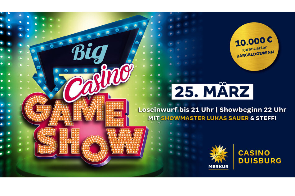 Hier geht's zur Big Casino Gameshow im Casino Duisburg.