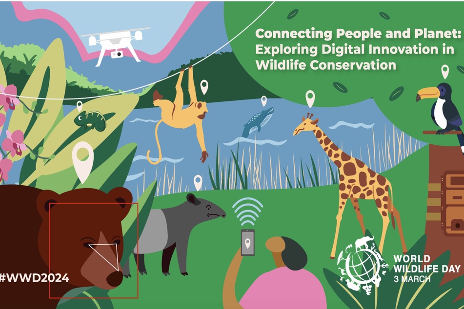 World Wildlife Day 2024's theme is Connecting People and Planet: Exploring Digital Innovation in Wildlife Conservation.