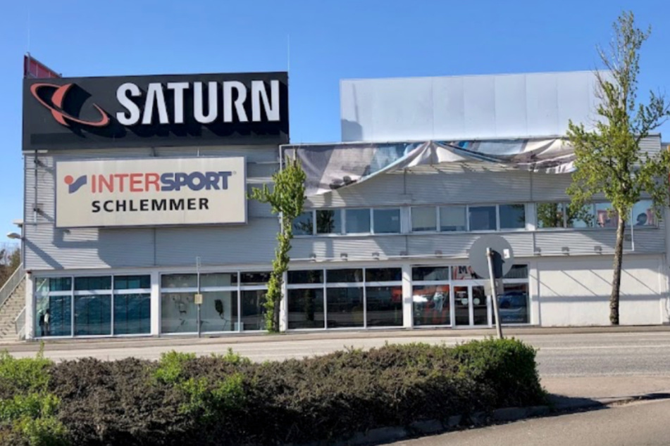Saturn Kaiserslautern auf der Merkurstraße 62-64.
