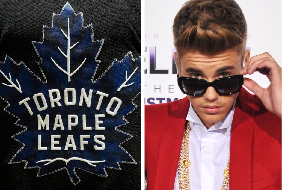 Justin Bieber loves the Toronto Maple Leafs so much that he doesn't mind losing a few fans while he shouts it from the rooftops.