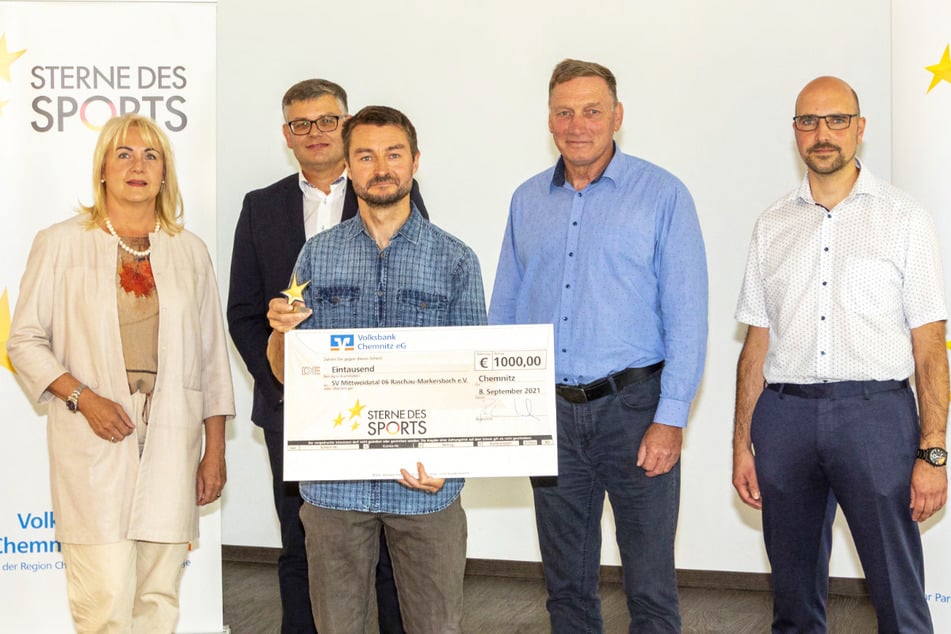 Ein weiterer "Kleiner Stern des Sports" in Bronze ging an den SV Mittweidatal 06 Raschau-Markersbach.