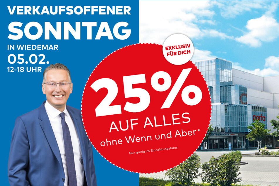 Geschäftsleiter von porta Wiedemar, Olaf Tratzsch, freut sich auf Euren Besuch.