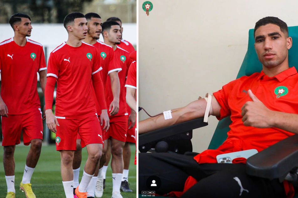 Tolle Aktion der marokkanischen Nationalmannschaft: Blutspenden für Erdbebenopfer!