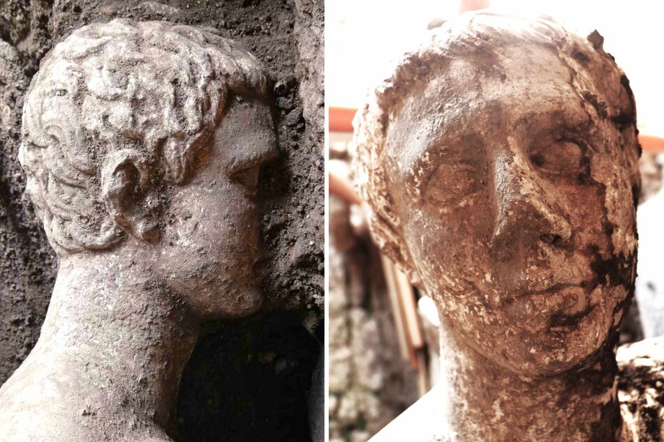 The sculpture, which archaeologists think depicts a king with a slender profile and divine traits, was spared from strong earthquakes in the 4th century AD and from floods by a covering of earth.