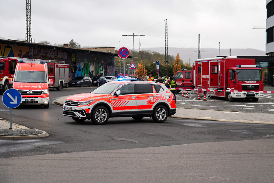 Der Bereich rund um den Fundort der Bombe wurde weiträumig abgesperrt.