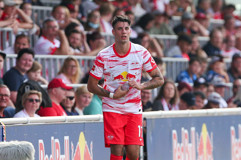 Stand nach einer hartnäckigen Verletzung das erste Mal für RB Leipzig auf dem Platz: Dominik Szoboszlai.