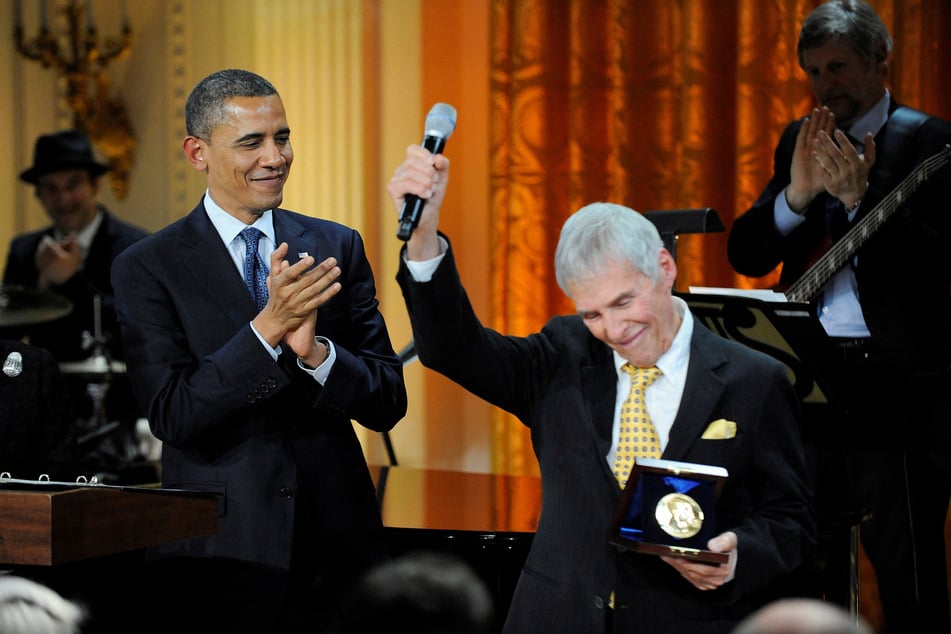 Burt Bacharach received the 2012 Library of Congress Gershwin Prize for Popular Song from then-President Barack Obama.