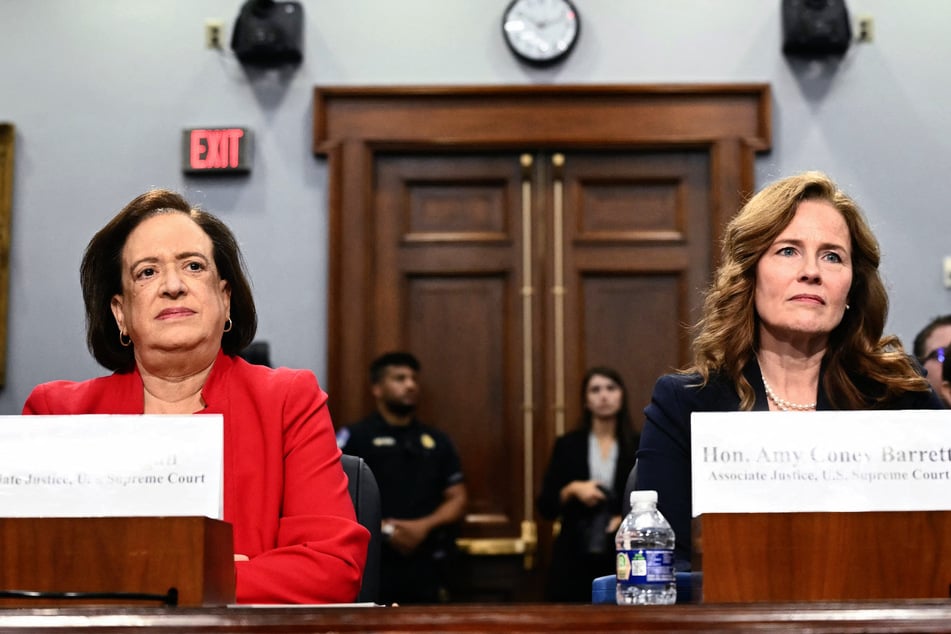 Justices Elena Kagan (l) and Amy Coney Barrett testified before Congress Tuesday, pushing for increased funding for security protections.
