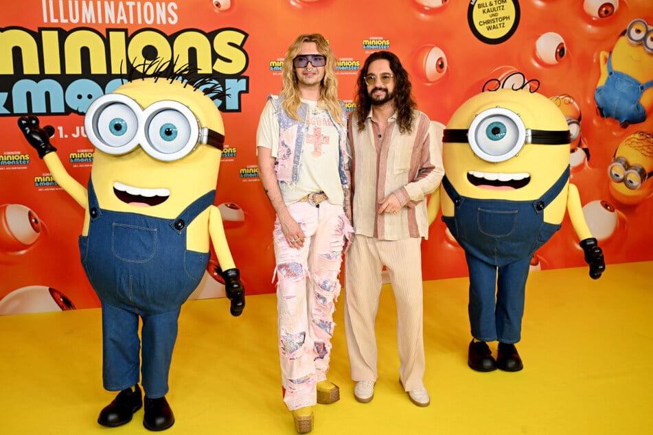 Die Tokio-Hotel-Zwillinge Bill und Tom Kaulitz (36) waren bei der Deutschlandpremiere des Films "Minions &amp; Monster" in München.
