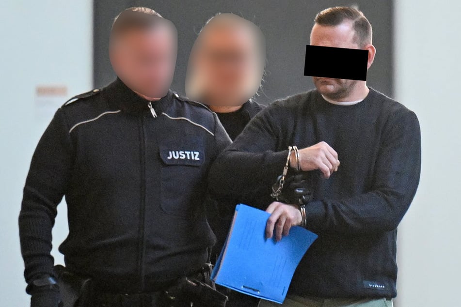 Norman R. (42, r.) hat mit den Diebstählen seinen Angaben nach nichts zu tun.