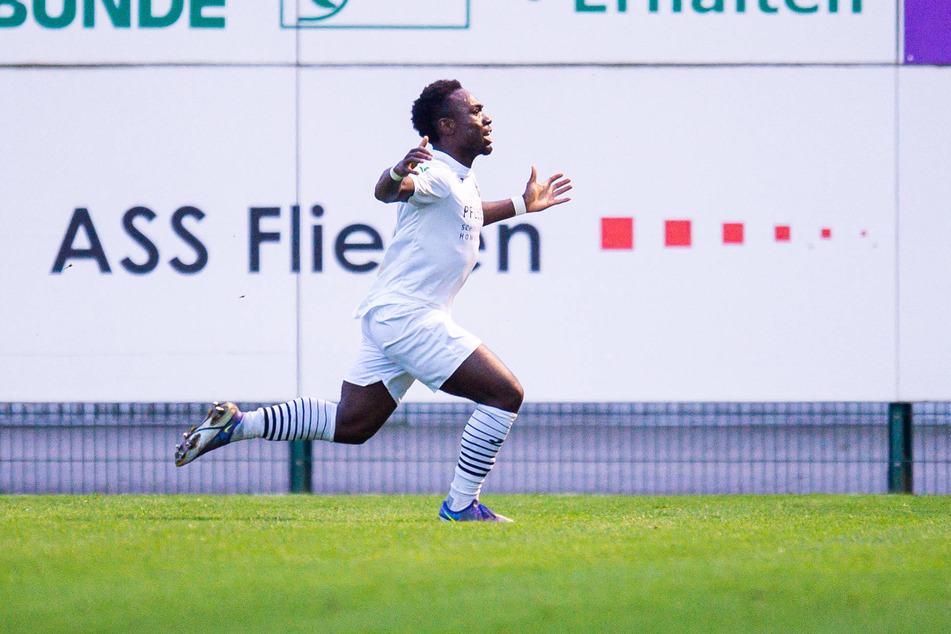 Phillip Aboagye (24) weckte mit einer starken Rückrunde des Interesse des FC Rot-Weiß Erfurt.
