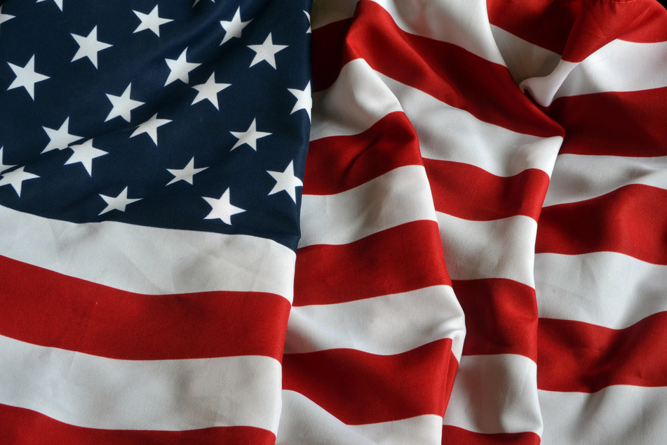 Die amerikanische Flagge.