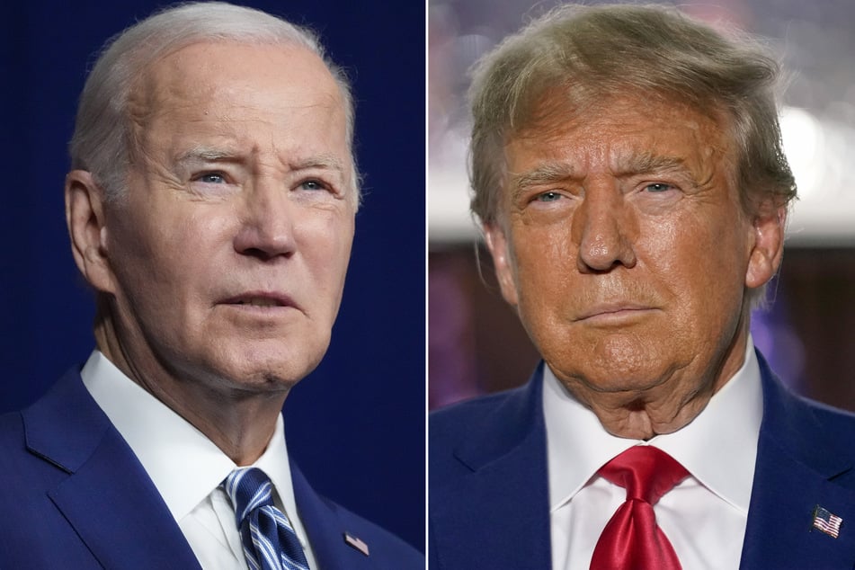 Joe Biden (81, l.) und Donald Trump treten bei der US-Wahl am 5. November gegeneinander an.