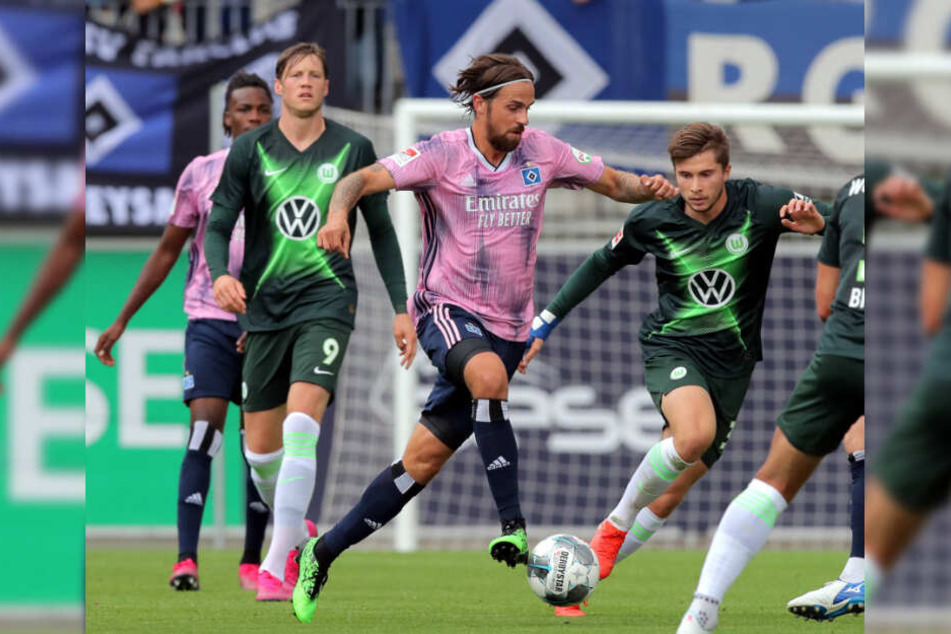 Martin Harnik lief im Test beim VfL Wolfsburg zum ersten Mal für den HSV auf.