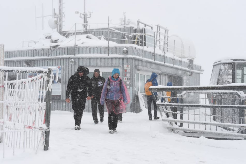 Auf der Zugspitze wurde es in der Nacht bitter kalt! (Archivbild)