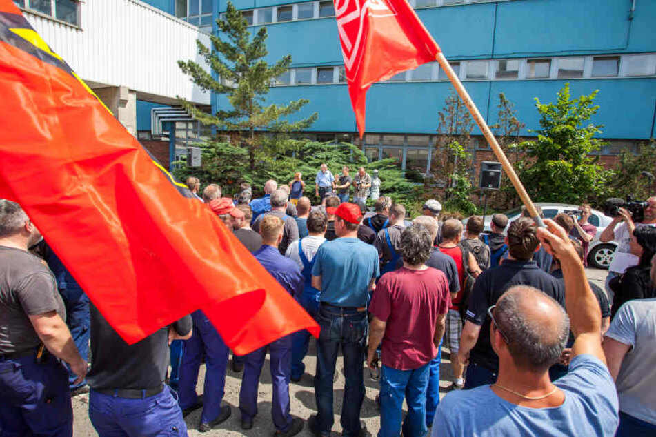 Bereits am 8. Juni legten die Angestellten der Halberg Guss Gießerei in Leipzig die Arbeit nieder.