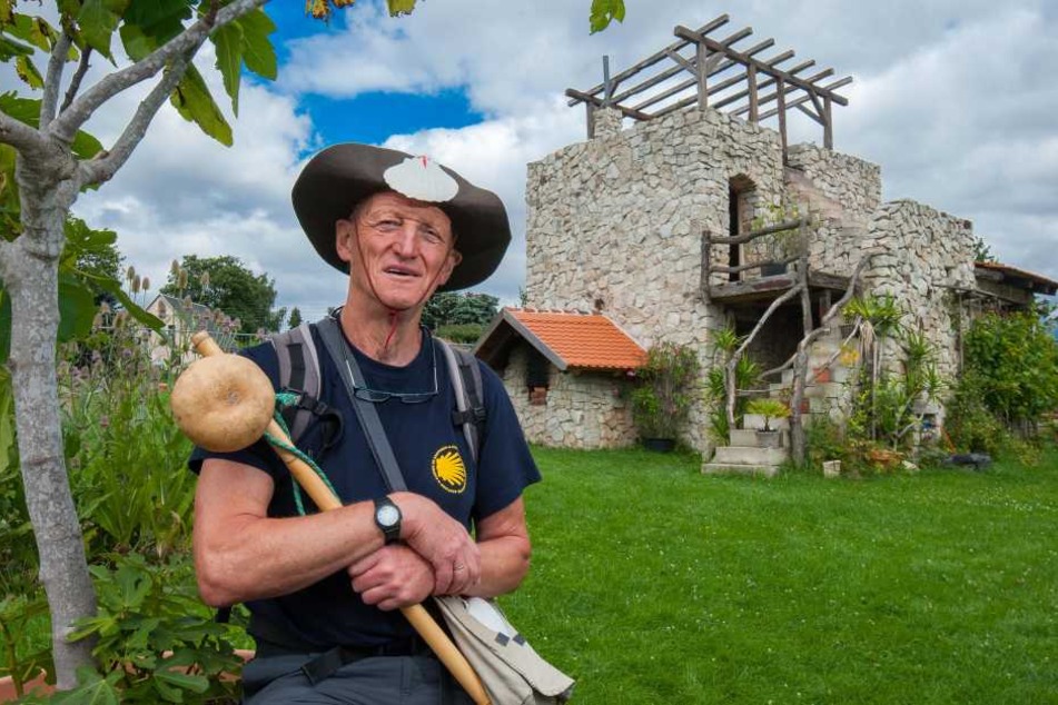 Mitinitator Gerd Lauckner testete den neuen Pilgerweg schon.