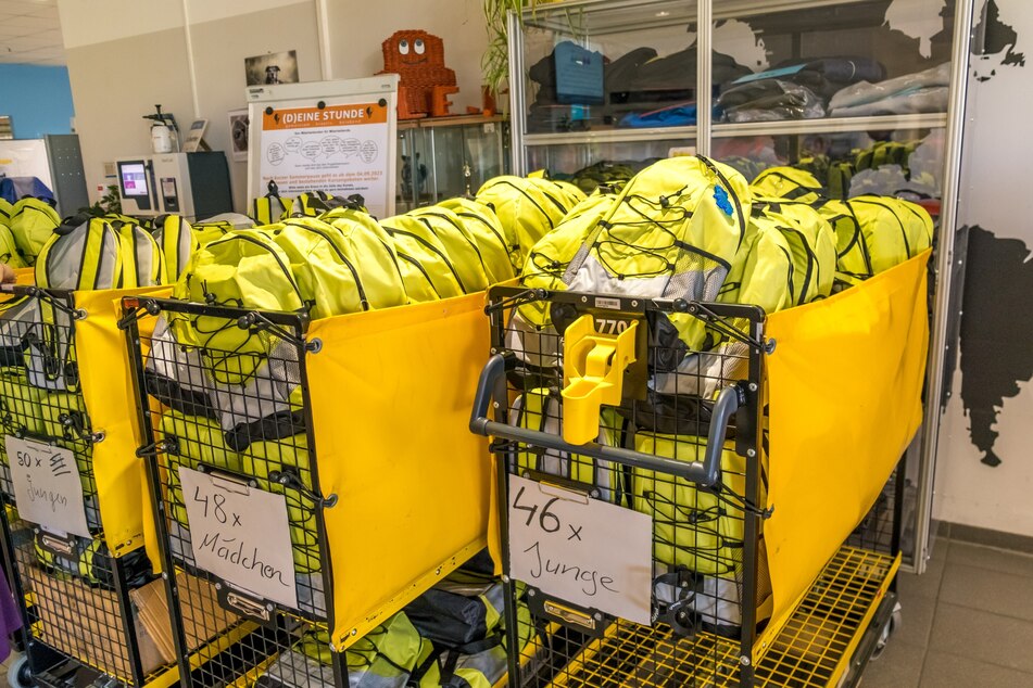 Insgesamt 200 Taschen wurden in Leipzig im Rahmen der Aktion gepackt.