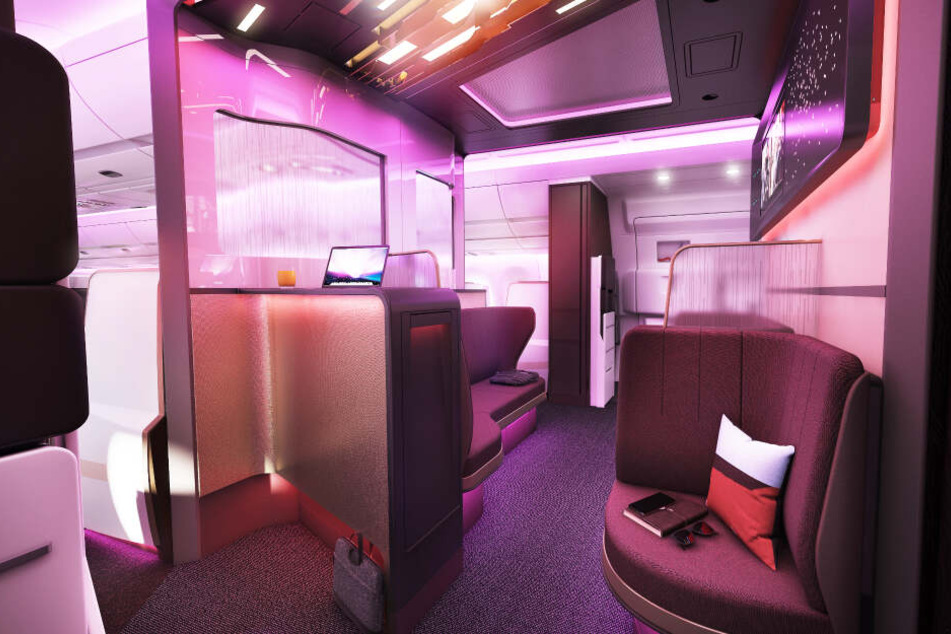 "Virgin Atlantic" möchte mit einer Upper Class ein ganz neues Raum-Design erschaffen.