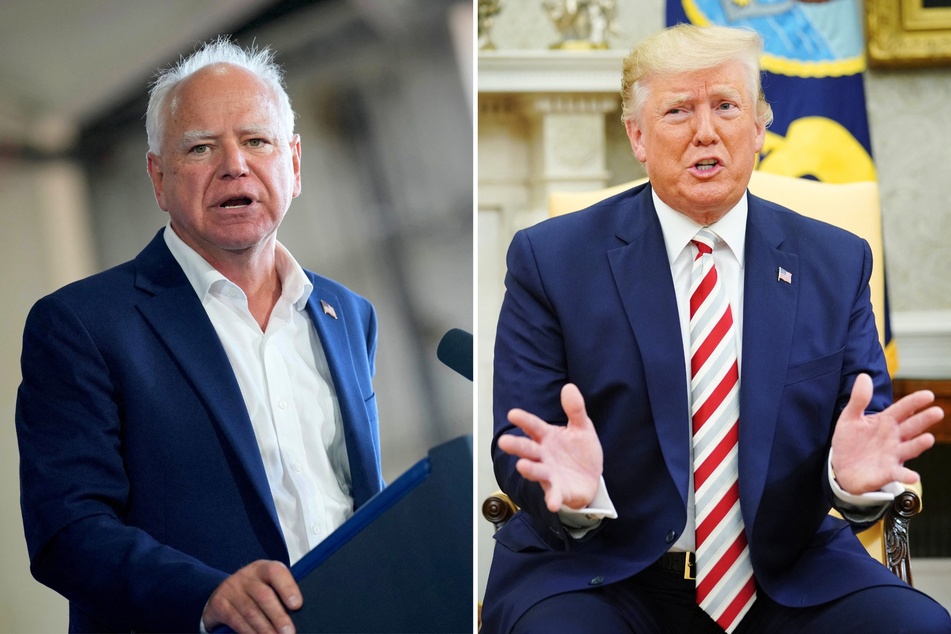 Presidential candidate Donald Trump and his campaign are attempting to sow doubt about vice presidential nominee Tim Walz's military service record.