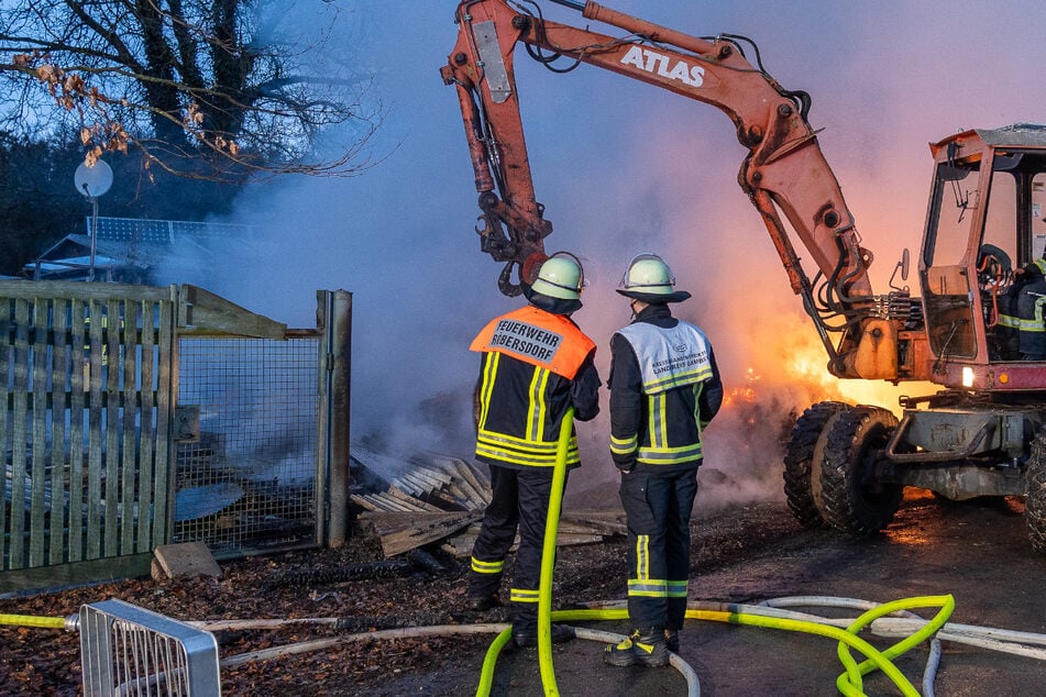 Einsatz auf Pferdehof: Frau sieht Überwachungsvideo und alarmiert die Feuerwehr