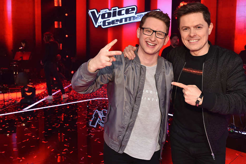 Samuel Rösch (24) und sein Mentor Michael Patrick Kelly (41) feierten letzten Sonntag den Sieg in der Vox-Gesangs-Show.