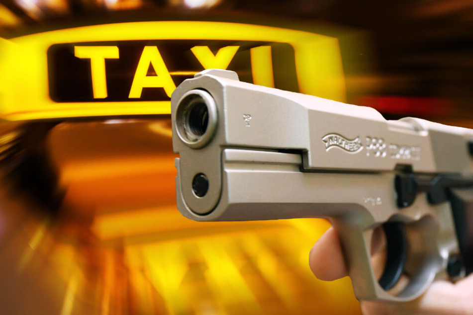 Der Taxifahrer sah sich plötzlich mit einer Pistole bedroht (Symbolbild).