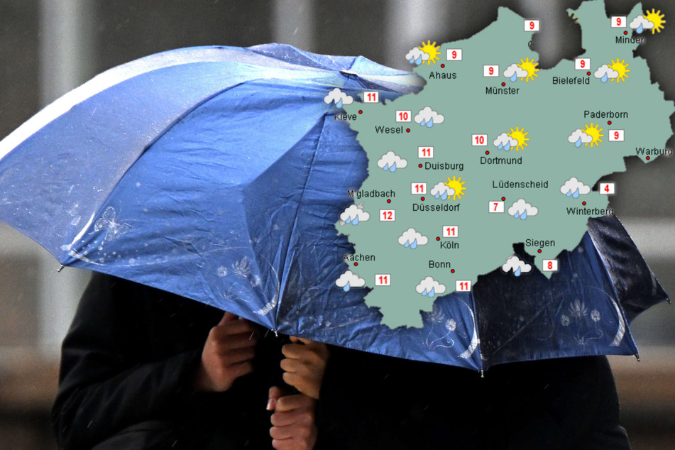 Stürmische Böen und Regen in NRW, milde Temperaturen zu Silvester