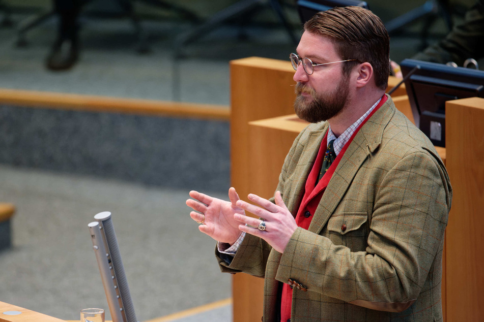 Der AfD-Abgeordnete Zacharias Schalley (31) sorgte bei der Plenarsitzung für Empörung.