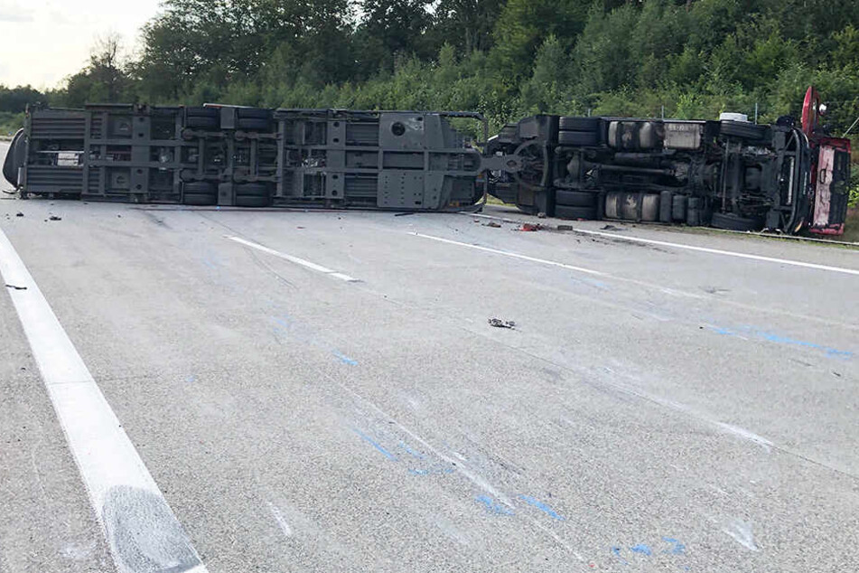 Die A4 ist zwischen Wüstenbrand und Hohenstein-Ernstthal voll gesperrt.