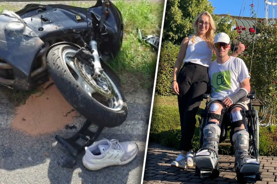Lorenz (23) überlebt heftigen Motorrad-Unfall und kämpft sich zurück ins Leben
