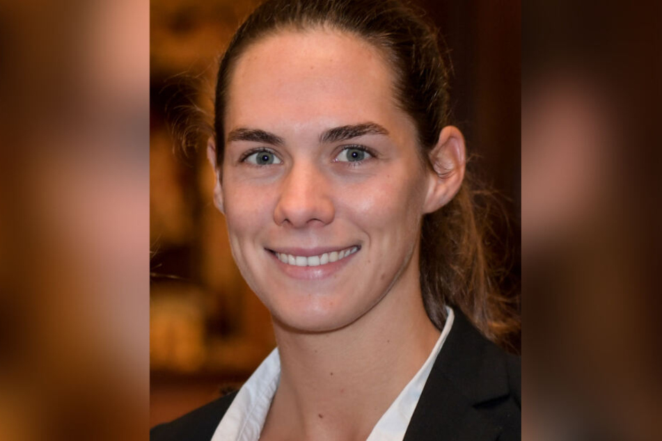 Kira Walkenhorst, ehemalige Profi-Beachvolleyballerin, bei einem Empfang im Hamburger Rathaus.