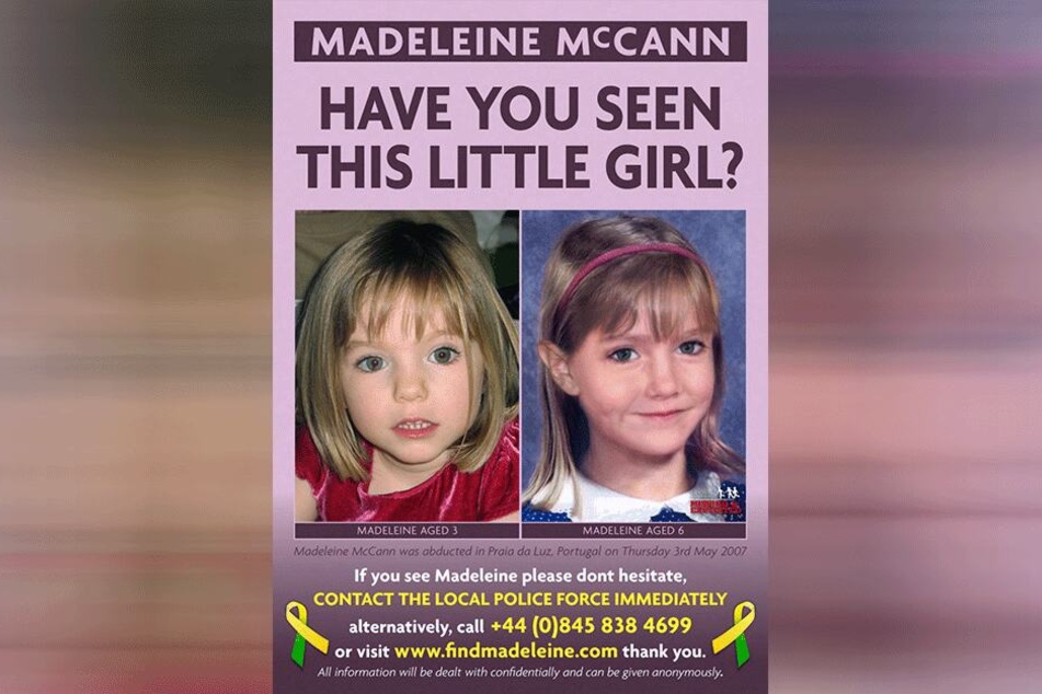Maddie McCann auf einer der zahlreichen Suchanzeigen.