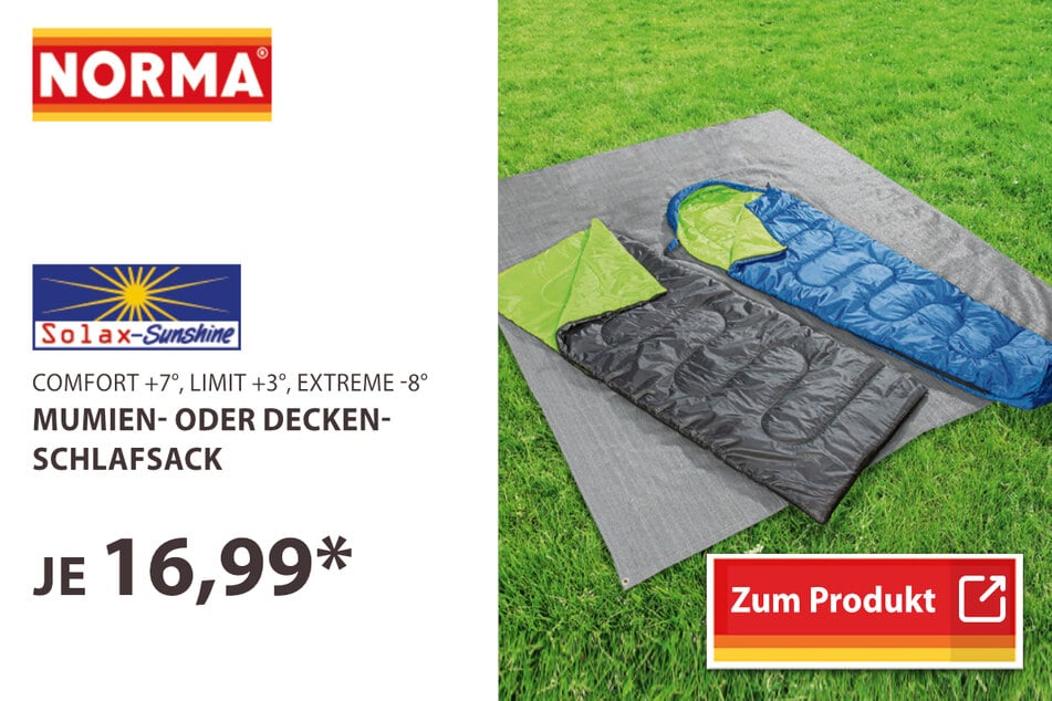 Mumien- oder Decken-Schlafsack