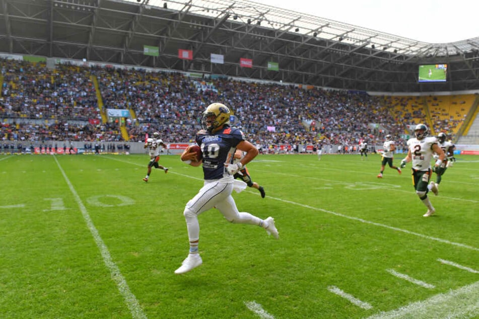 Quarterback Garret Safron begeisterte im zweiten Viertel mit einem 69-Yard-Lauf.