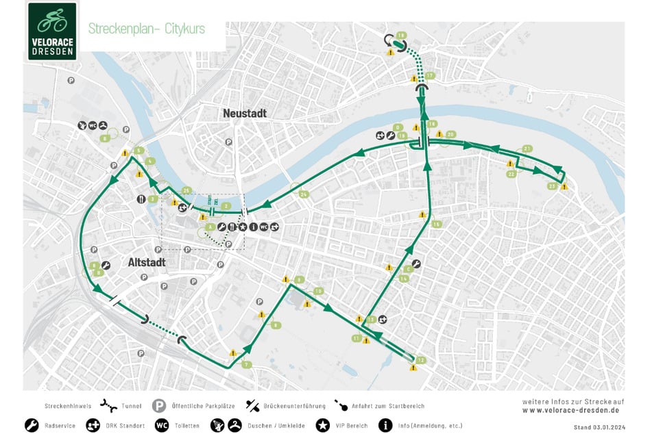 Die Strecke des Velorace führt quer durch die Innenstadt.