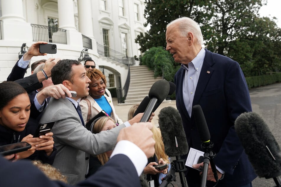 President Joe Biden said the US was "discussing" with Israel potential strikes on Iranian oil facilities.