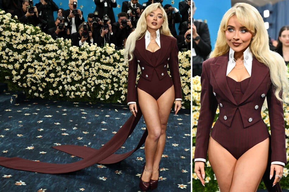 Sabrina Carpenter attends the 2025 Met Gala Celebrating "Superfine: Tailoring Black Style" at the Metropolitan Museum of Art on Monday in New York City.